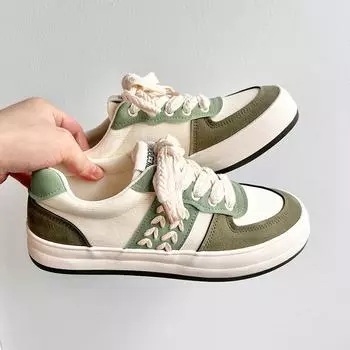 Fashion Men s Shoes Trendy Shoes Canvas Shoes Men s Low-top White Shoes All-match Summer Men s Shoes Design Sports Casual Sneakers 39 зелёный