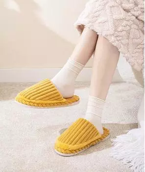 Fashion Men s Slippers Women s Home Cotton Slippers Shoes Autumn and Winter Men s and Women s Warm Cotton Slippers Couple Home Fluffy 36-37 розовый