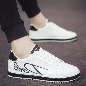 Fashion Men s Sneakers Casual White Shoes Light Breathable Brand Sport Black Shoes Men Soft Sole Walking Man Trainers Basket Chaussure 39 белый