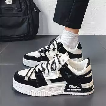 Fashion Men‘s Sneakers Fashion Skateboard Shoes Lace Up Platform Trainers Outdoor Casual Shoes for Men Vulcanized Shoes 39