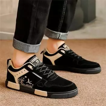 Fashion Men s Sneakers Lace-up Business Travel Shoes Brand Men s Classic Lightweight Skate Shoes Canvas Shoes Non-slip Sweat-absorbent 38