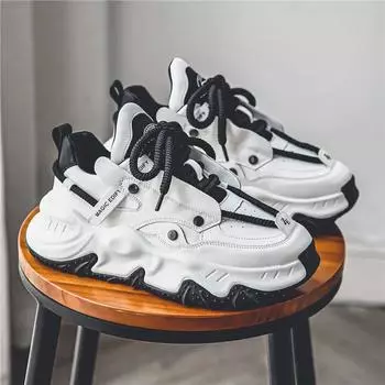 Fashion Men s Sneakers Light Luxury Fashion All-match Casual Platform Shoes Outdoor Non-slip Wear-resistant Designer Men Shoe 2025 39