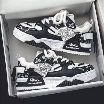 Fashion Men s Sneakers Outdoor Casual Shoes Lace-up Mens Vulcanized Shoes Breathable Wear-resistant Tennis Shoes Zapatillas 39