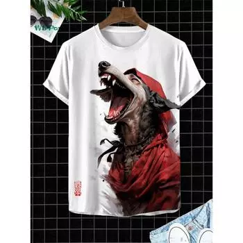 Fashion Men s T-Shirt 3D Creative Animal Print Short Sleeve T-Shirt Harajuku Tops Summer Men s Casual Clothing Fun Pattern Tee S