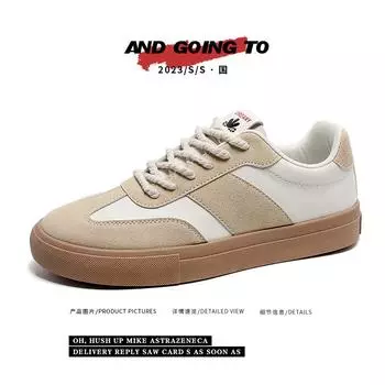Fashion Men s Vulcanized Shoes Trendy All-match White Outdoor Designed Retro Men Casual Sneakers Student s Simple Shoe New Style 39 чёрный