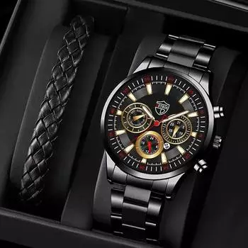 Fashion Men s Watches Business Stainless Steel Quartz Wrist Watch Male Casual Date Luminous Leather Bracelet Clock