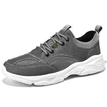Fashion Men Shoes Fashion Leather Casual Shoes for Men Sneakers Lightweight Breathable Male Footwear Tenis Masculino 2024 38 коричневый