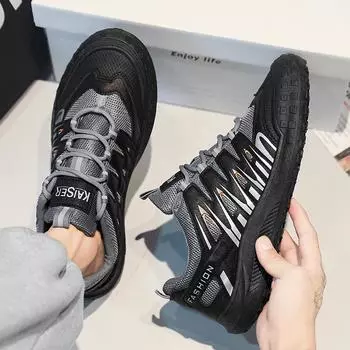 Fashion Men Shoes Fitness Shoes Fashionable Breathable Casual Running Shoes Outdoor Non Slip Flat Bottomed Mesh Non Slip Sports Walking 39 зелёный