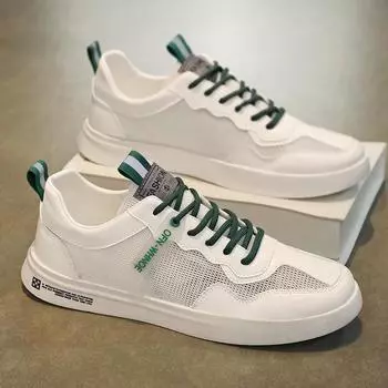 Fashion Men Shoes Mesh Summer Casual Fisherman Slippers Slip On Loafers Platform Sneakers Fashion Sport Luxury Outdoor Tennis Flat tnis 39 бежевый