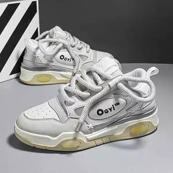 Модная мужская обувь, новинка 2024 года, осенние кожаные мужские кроссовки в стиле ретро, дышащая женская повседневная обувь для скейтбординга, оригинальная дизайнерская обувь для мужчин 35