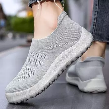 fashion Men Shoes Super Lightweight Men Sneakers New Zapatillas Hombre Breathable Casual Sneaker Sports Tennis For Men Loafers Couple 35 фиолетовый