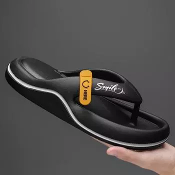 Fashion Men Slippers Flip Flops Indoor Outdoor Beach Sandals Super Soft Bottom Slides Non-slip Trend Men Slippers Flip Flops 40-41 хаки
