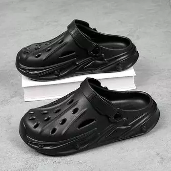 Fashion Men Slippers New Summer EVA Non-slip Platform Slides Sandals Indoor Outdoor Walking Shoes Flip Flops Beach Mens Casual Slipper 38-39 белый