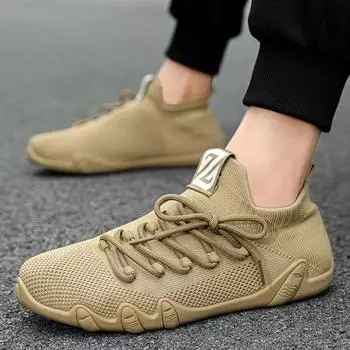Fashion Men Sneakers Breathable Casual Shoes Fashion Tenis Comfortable Sport Shoes for Men Comfortable Mesh Surface Zapatillas Hombre 39 серый