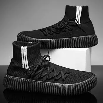 Модные мужские кроссовки сетчатые дышащие повседневные туфли мужские уличные спортивные туфли легкие вулканизированные туфли 39