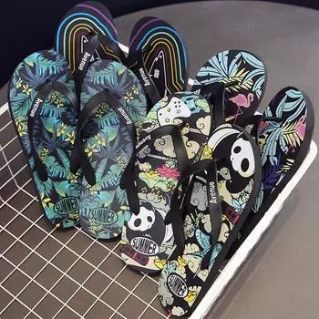 Fashion Men Summer Flip Flops Beach Sandals Anti-slip Casual Flat Shoes Slippers Zapatos Chanclas De Hombre Chaussure Homme 6