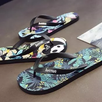 Fashion Men Summer Flip Flops Beach Sandals Anti-slip Casual Flat Shoes Slippers Zapatos Chanclas De Hombre Chaussure Homme 6