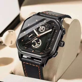 Модные мужские часы, лучший бренд, роскошные силиконовые спортивные часы, мужские кварцевые часы с датой, водонепроницаемые наручные часы с хронографом, мужские