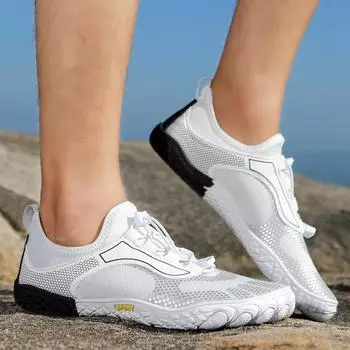 Fashion Men Water Barefoot Shoes Soft Beach Shoes Quick Dry Hiking Sports Sandals Lightweight Outdoor Comfortable Training Shoes Couple 36 серый