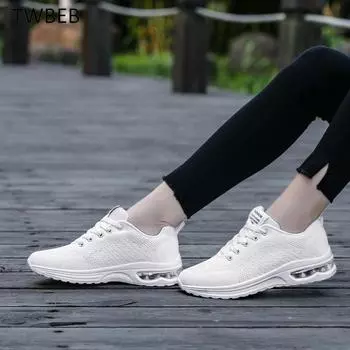 Модные мужские и женские трикотажные кроссовки дышащие спортивные кроссовки для бега и ходьбы, размер плюс 35-47 35