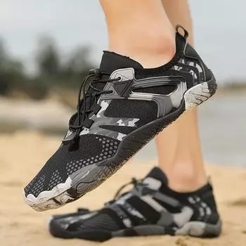 Fashion Men Women Water Barefoot Shoes Beach Shoes Quick Dry Hiking Camouflage Design Sports Sandals Soft Outdoor Training Shoes Couple 35 жёлтый