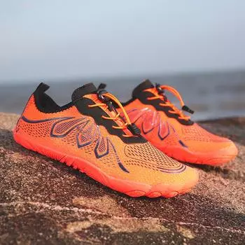 Fashion Men Women Water Barefoot Shoes Fashion Beach Shoes Quick Dry Hiking Light Sports Sandals Night Light Outdoor Training Shoe 35-46 35 серый