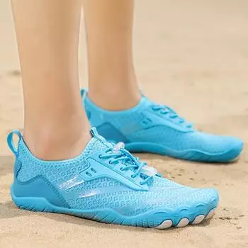 Fashion Men Women Water Barefoot Shoes Soft Beach Shoes Quick Dry Hiking Sports Sandals Lightweight Outdoor Training Shoes Couple 35-47 35 серый