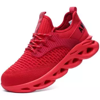 Fashion Men Work Safety Shoes Anti-puncture Protective Shoes Men Indestructible Work Shoes Lightweight Breathable Safety Boots 41