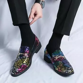 Fashion Mens Slip on Club Shoes 2024 New Mens Slip on Driving Shoes Lightweight Male Comfortable Casual Shoe Mens Comfortable Loafers 38