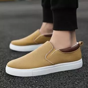Fashion Mens Slip on Shoes 2024 New Comfortable Mens Sneakers Comfortable for Men Driving Shoes New Arrival Men Shoes Loafers 38 серый