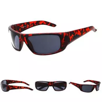 Fashion Mens Sunglasses Cycling Safety Glasses Eyewear Hot Outdoor Polarized #5 LeopardFrameGreyLens