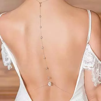 Модная металлическая женская цепочка на грудь, ажурная цепочка для бикини, женская цепочка на грудь, украшения для тела #468341 белый