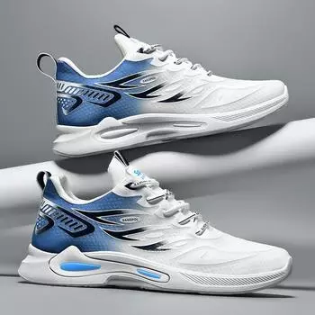 Fashion New 2024 mesh lightweight and breathable sports shoes cushioned and comfortable running shoes fashionable men s casual shoes 39