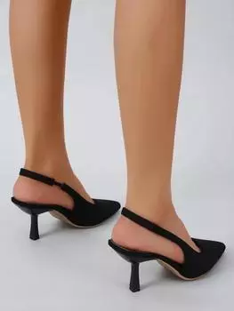 Fashion New Autumn Women s Shoes Fashion Women s Pumps Pointed Toe High Heels Shallow Women s Sandals Shoes for Women 35 чёрный