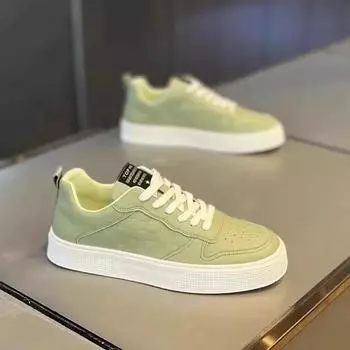 Fashion New Breathable White Shoes Trendy Versatile Thick Soled Sneakers Men Soft Soled Platform Comfort Casual Board Shoes Man 39 белый