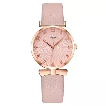 Fashion new digital bow women s watch women s watch belt quartz watch trendy women s one piece белый