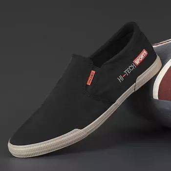 Модные новые модные мужские кроссовки без застежек, дизайнерские легкие туфли из мягкого парусинового полотна для мужчин, повседневные спортивные туфли для мужчин на открытом воздухе 38