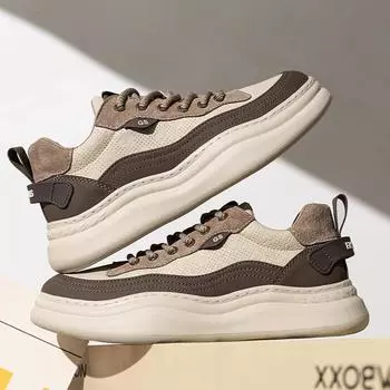 Модные новые мужские повседневные туфли из натуральной кожи, удобные теннисные кроссовки, дизайнерские прогулочные туфли для мужчин, мокасины для скейтборда 38