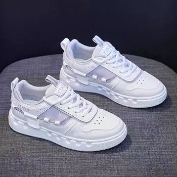 Fashion New Korean Fashion White Shoes Women Platform Sneakers Breathable Running Shoes Women s Casual Flats Women Trainersgg98 35