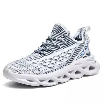 Fashion New large size men s casual sports shoes comfortable popcorn soles men s shoes thick soles anti-slip wear shoes 39