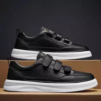 Fashion New Luxury Mens Casual Shoes Fashion Outdoor Designer Sport Shoes for Men Leather Skateboard shoes Comfortable Outdoor Sneakers 39 белый