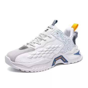 Модные новые мужские кроссовки 2024 года с сетчатой поверхностью, дышащая спортивная обувь для активного отдыха, легкая повседневная обувь, весна и осень, дизайнер 39