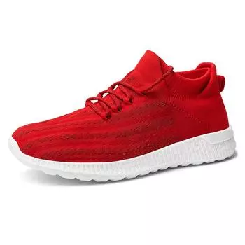 Fashion new men s and women s fashion shoes breathable flying knitting couple shoes light walking casual shoes 36