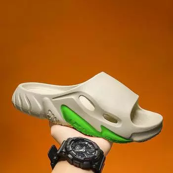 Fashion New Men s EVA Slippers Thick Bottom Non-Slip Indoor Outdoor Men Slipper Soft Comfort Light Men Sandal Slipper Beach Shoe for Men 40-41 белый