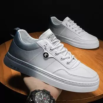 Модные новые мужские туфли, универсальные повседневные трендовые белые туфли, мужская повседневная спортивная обувь, туфли без застежек на плоской подошве, мужская обувь на все времена года 39 хаки