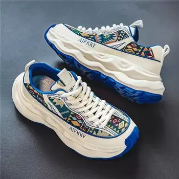 Модные новые мужские кроссовки, модная универсальная изысканная повседневная обувь, нескользящая, износостойкая, удобная, на толстой подошве, спортивная обувь 39