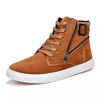 Fashion New Men Shoes Classics High Top Sneakers Casual Shoes Man Fashion Board Shoes Autumn Loafers Male Students Skateboard Shoes 39 темно-синий