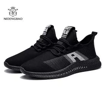 Fashion New Mesh Men Shoes Lac-up Casual Shoes Men Sneakers Breathable Lightweight Footwear Comfortable Sport Trainers Zapatillas Hombre 39 красный