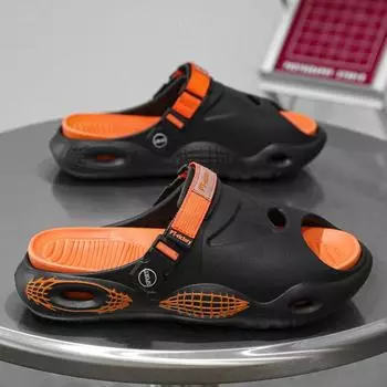 Fashion New Sale Men s Sandals Eva Summer Slip-on Casual Slippers Sport Sandal for Men Indoor Outdoor Beach Mans Flip-flop Popular Model 39 хаки