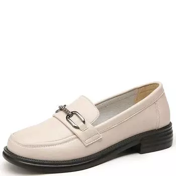 Fashion New Spring and Summer Mother s Shoes Comfortable Flat Shoes for The Elderly Fashionable Soft-soled Leather Women Shoes 35 розовый